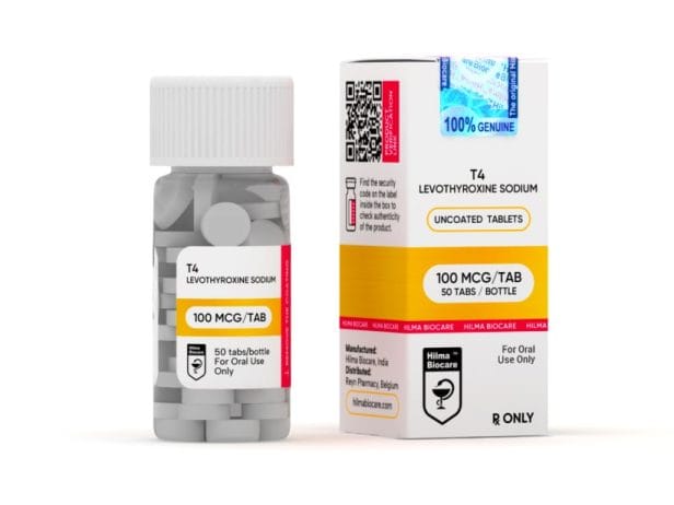 Hilma Biocare – Levothyroxine Sodium T4 (100mcg/50tabs)